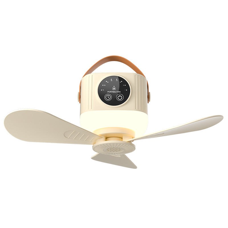 Smart Rechargeable Ceiling Fan with LED Light