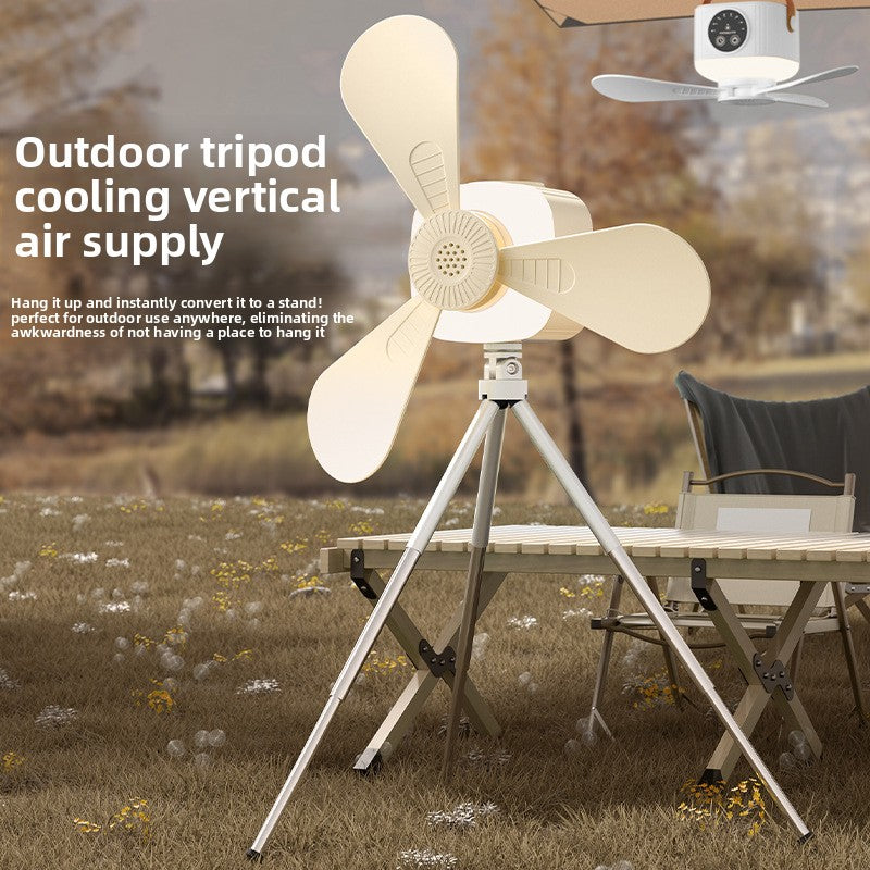 Smart Rechargeable Ceiling Fan with LED Light